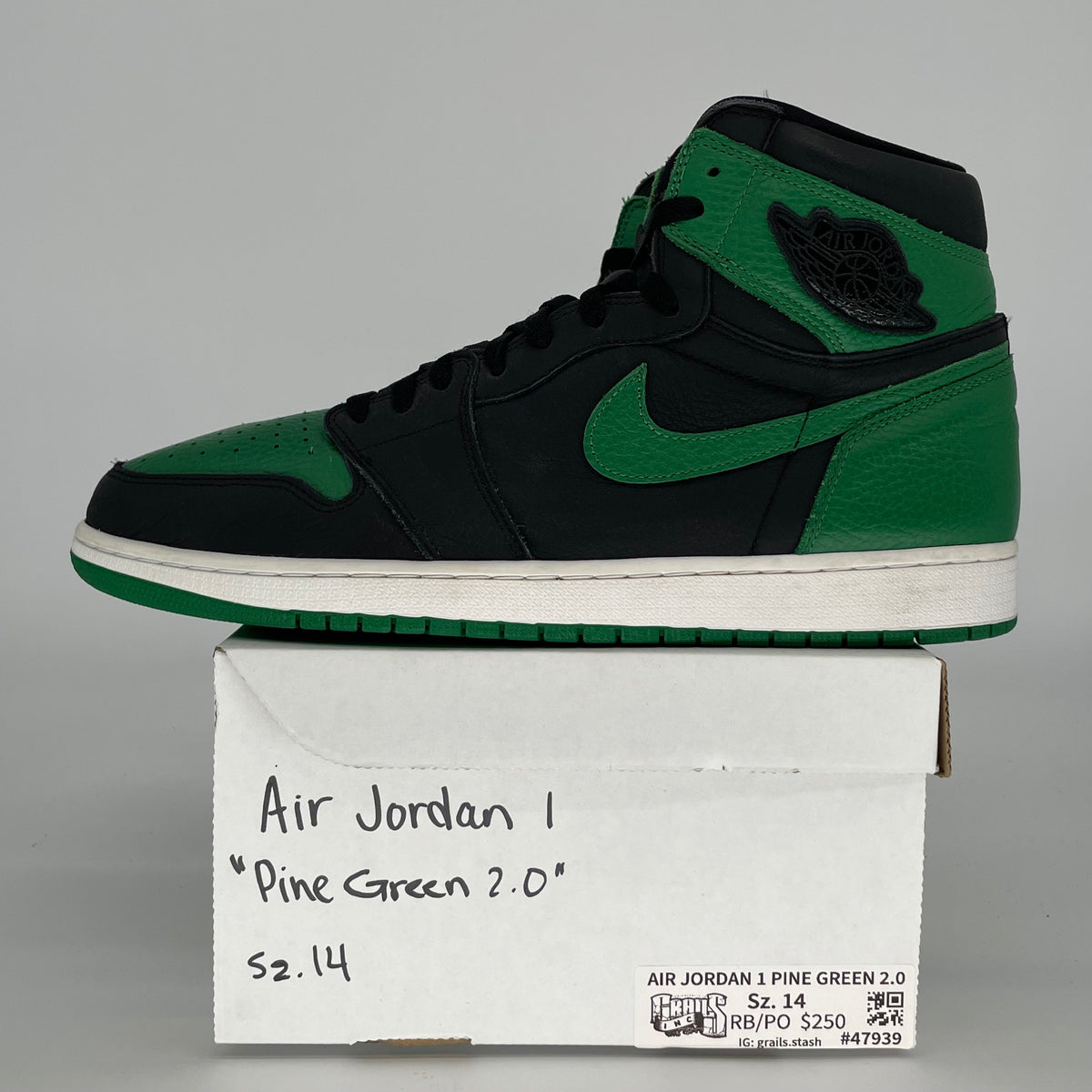 Jordan 1 Retro High Pine Green Black