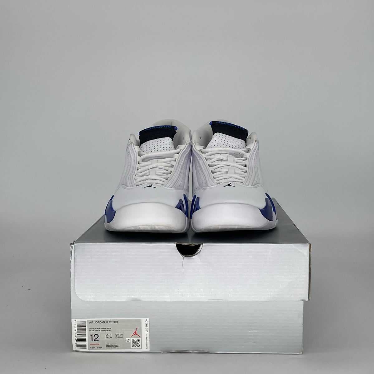 Jordan 14 Retro White Hyper Royal