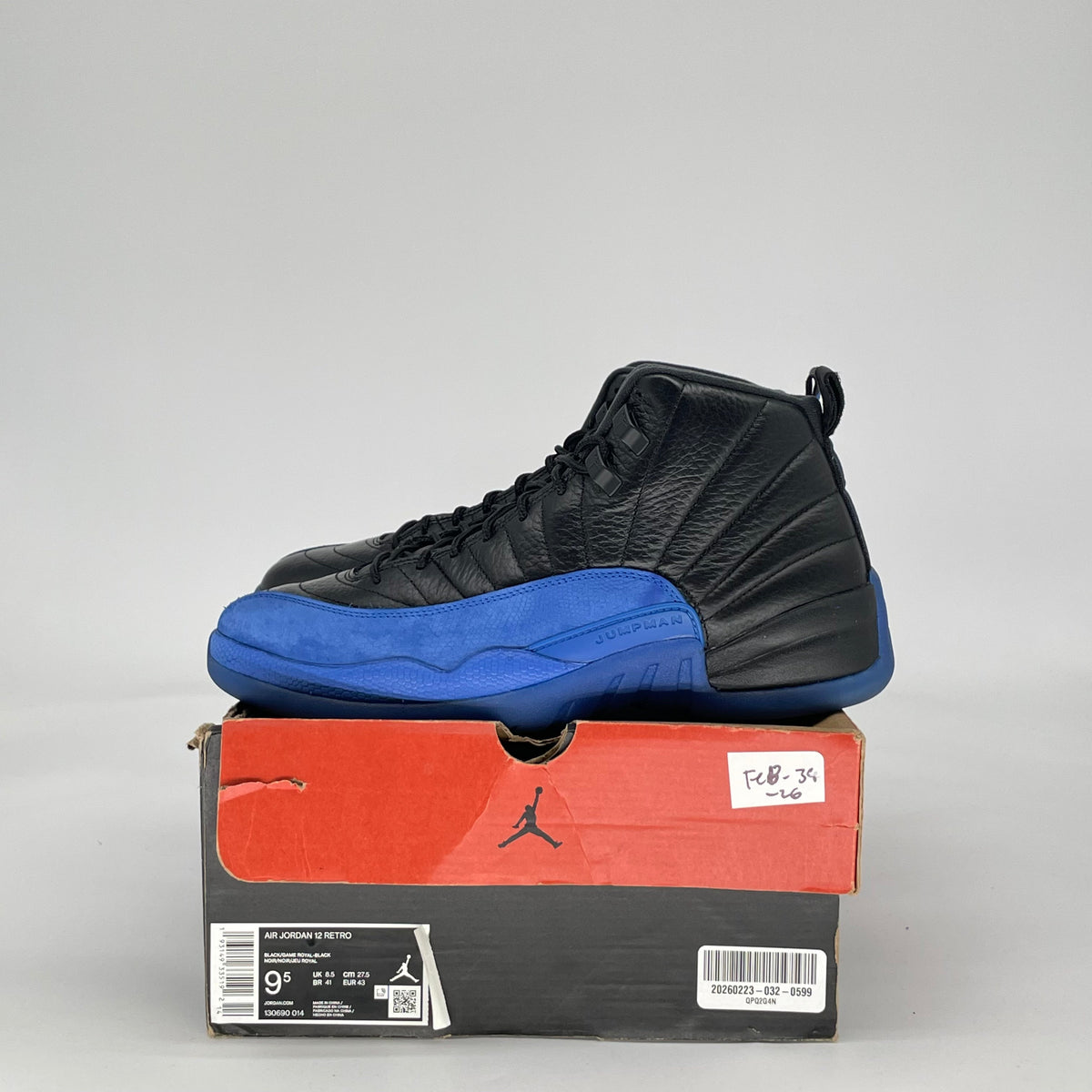 Jordan 12 Retro Black Game Royal