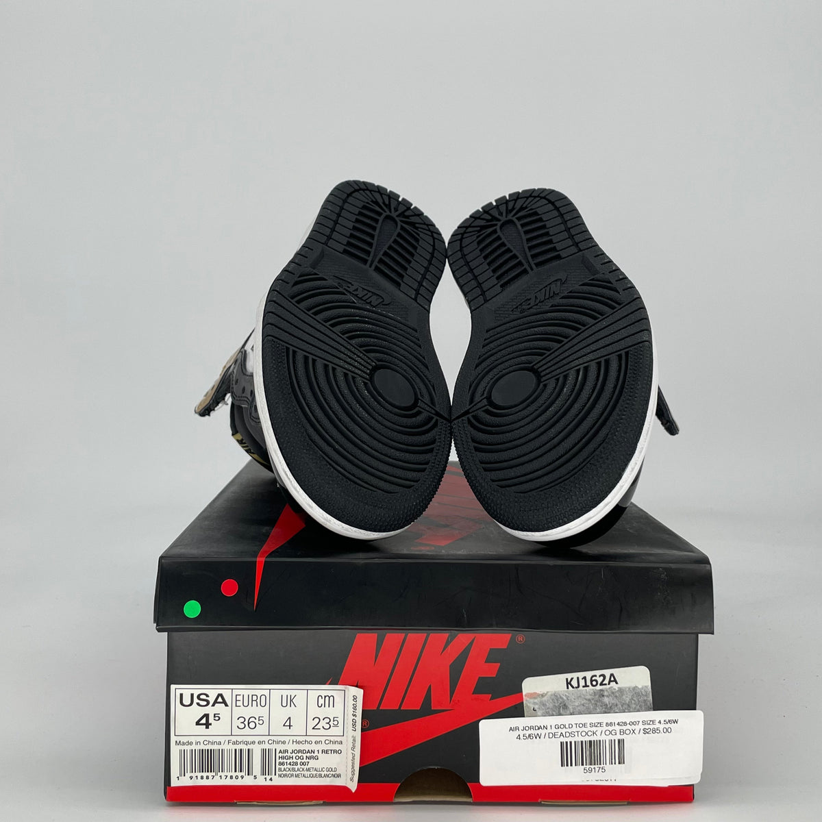Jordan 1 Retro High NRG Patent Gold Toe