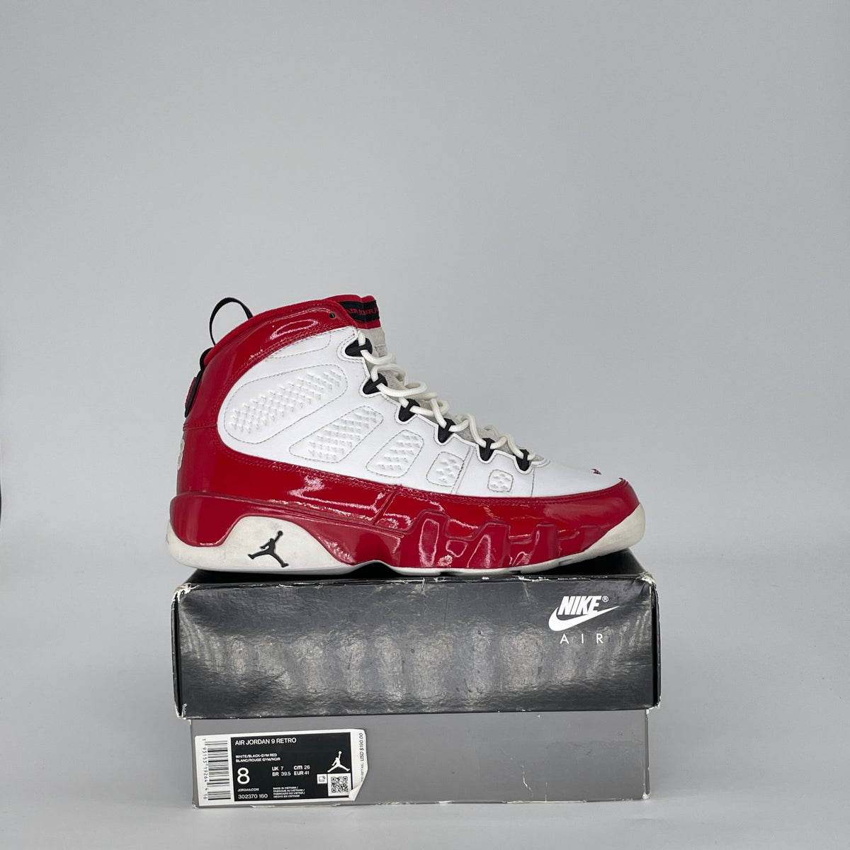 Jordan 9 Retro White Gym Red