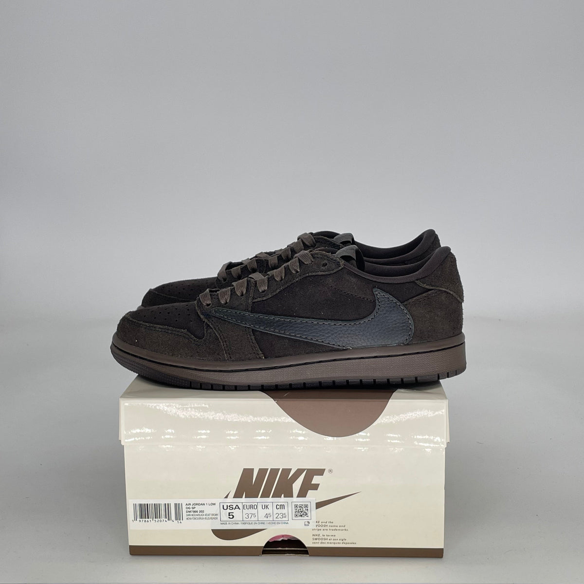 Jordan 1 Retro Low OG SP Travis Scott Velvet Brown