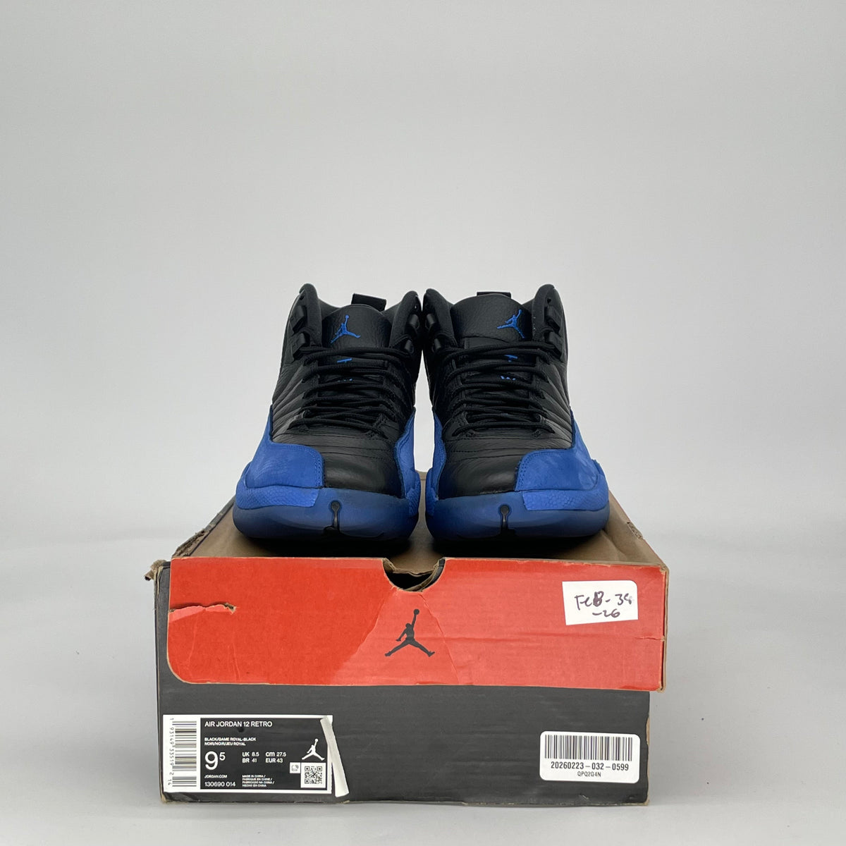 Jordan 12 Retro Black Game Royal