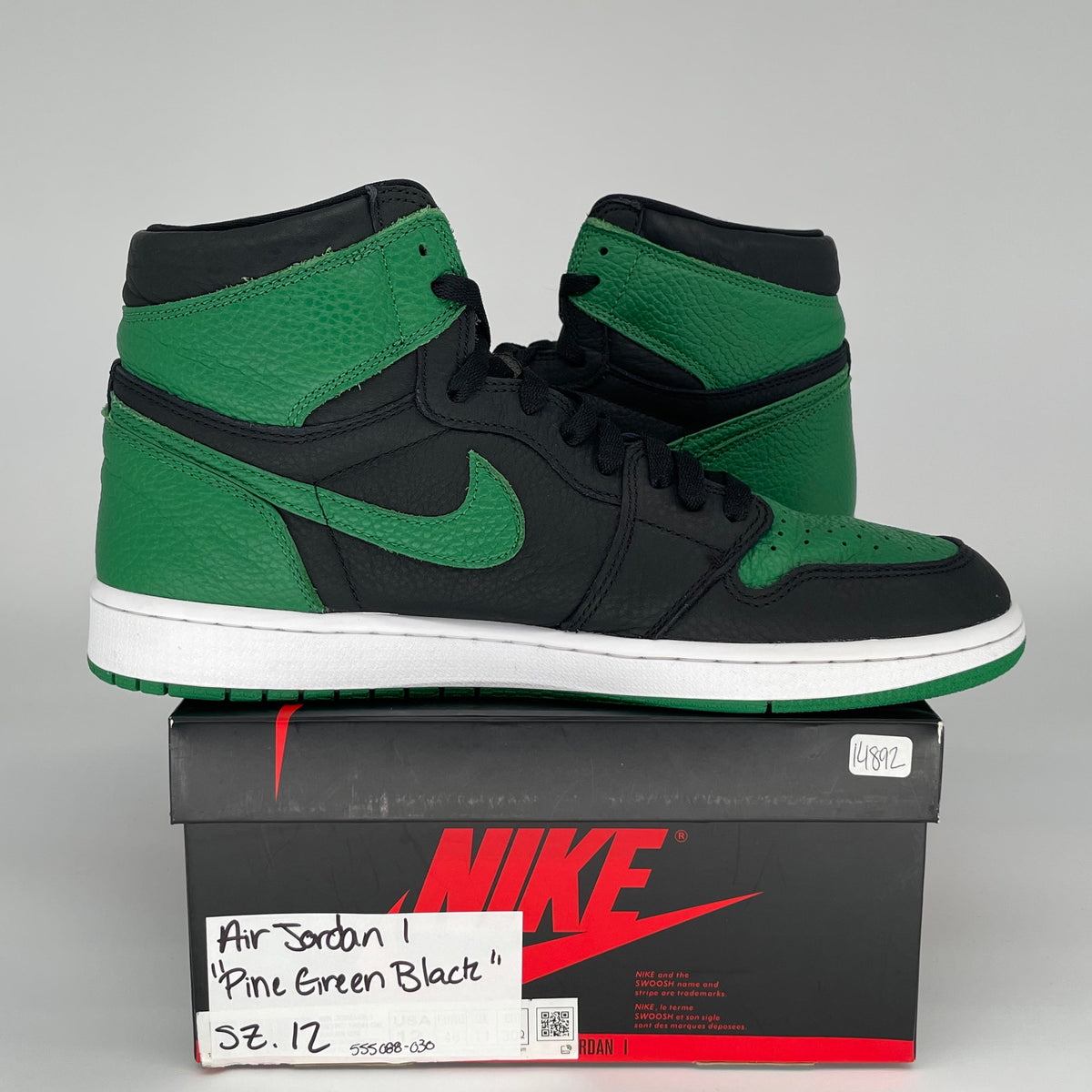 Jordan 1 Retro High Pine Green Black
