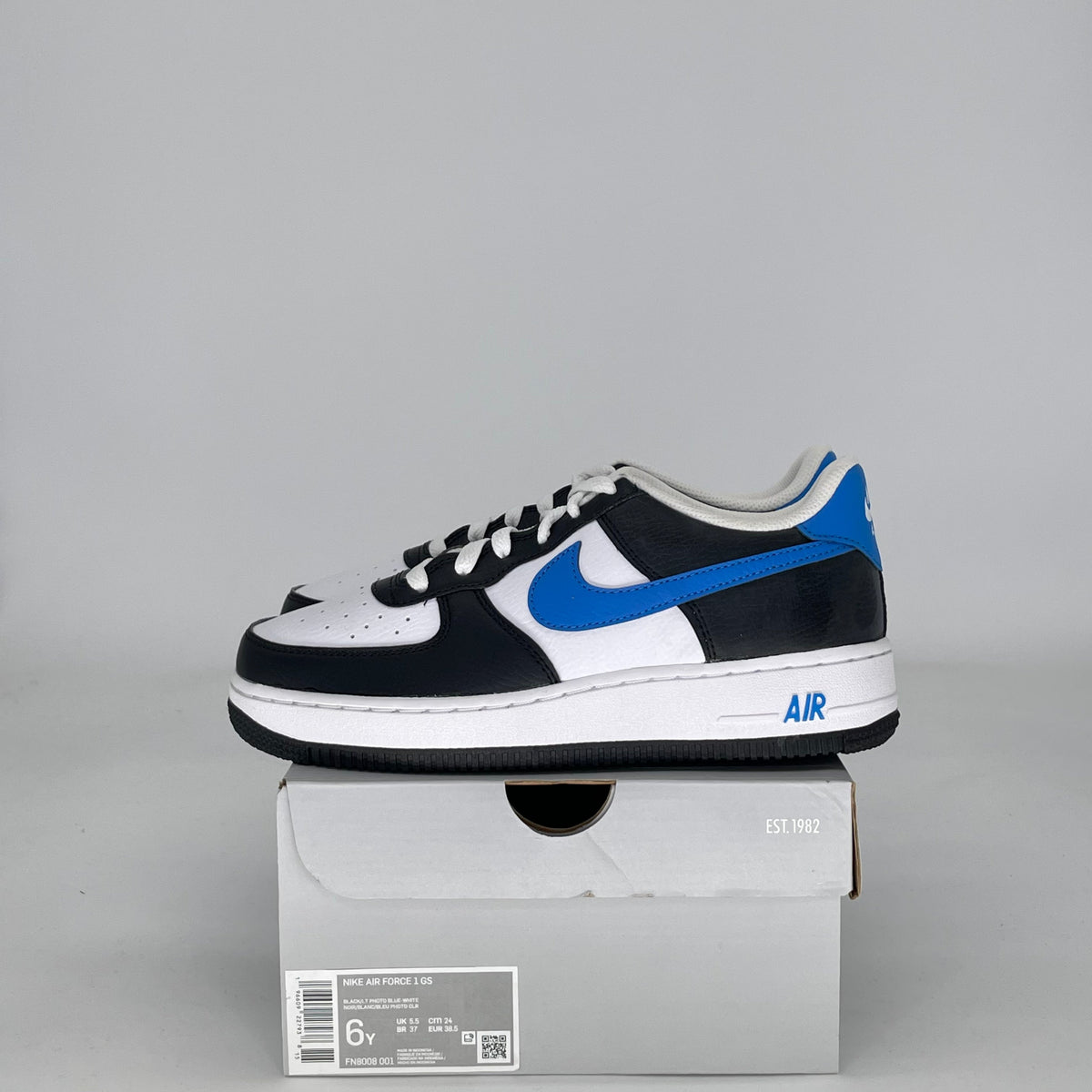 Nike Air Force 1 Low White Black Light Photo Blue (GS)