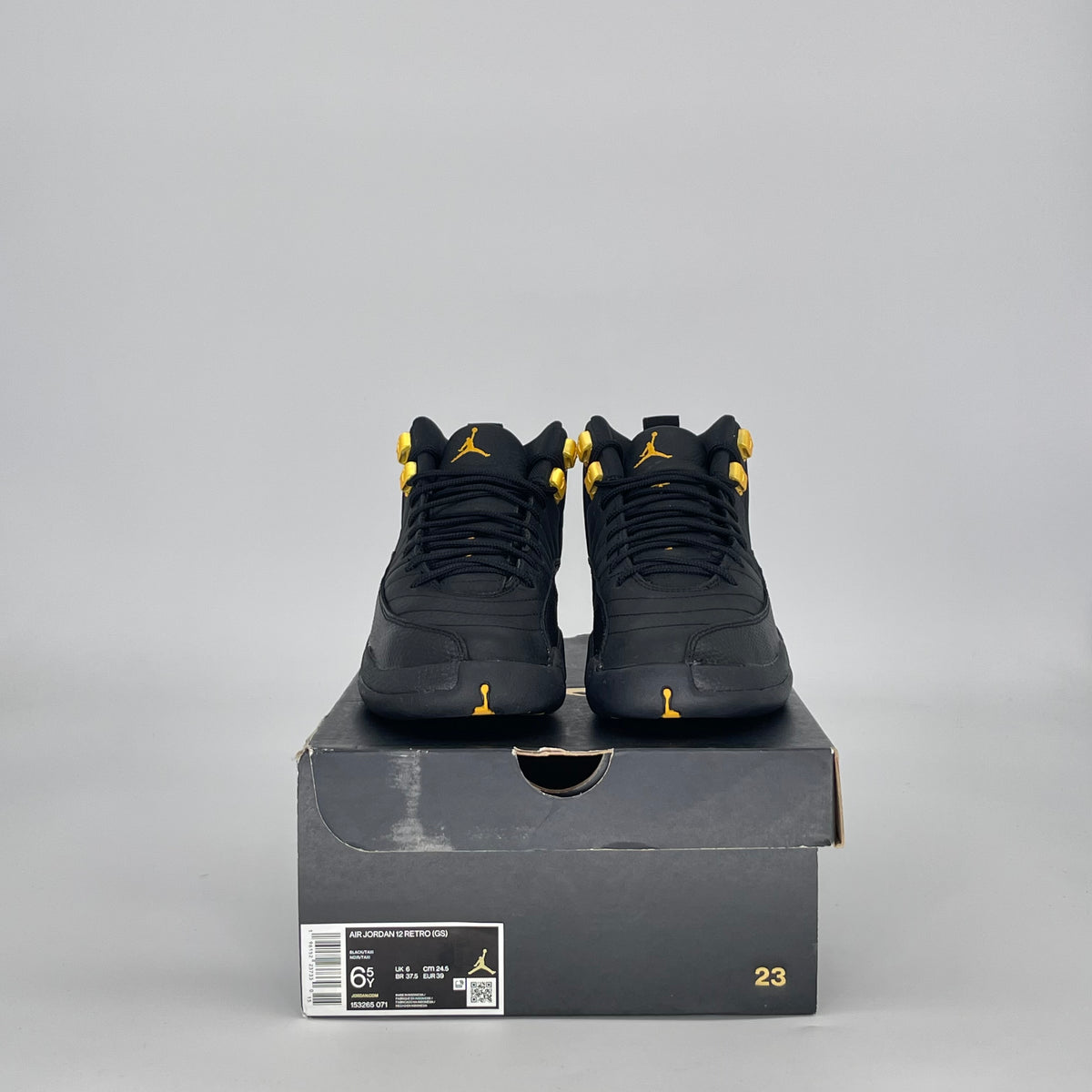 JORDAN 12 BLACK TAXI GS